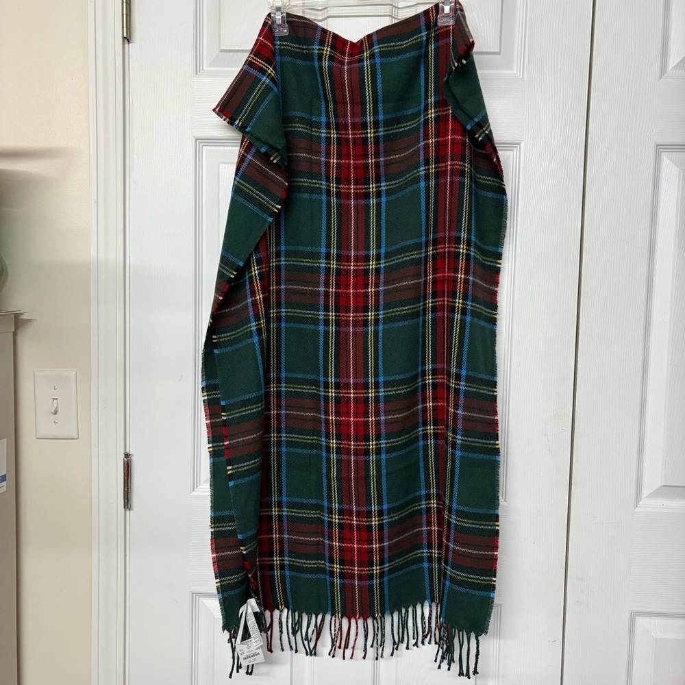 J. Crew Colorful Tartan Plaid Scarf NEW